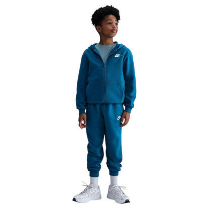 Royal Blue - Side - Nike Childrens-Kids Full Zip Hoodie
