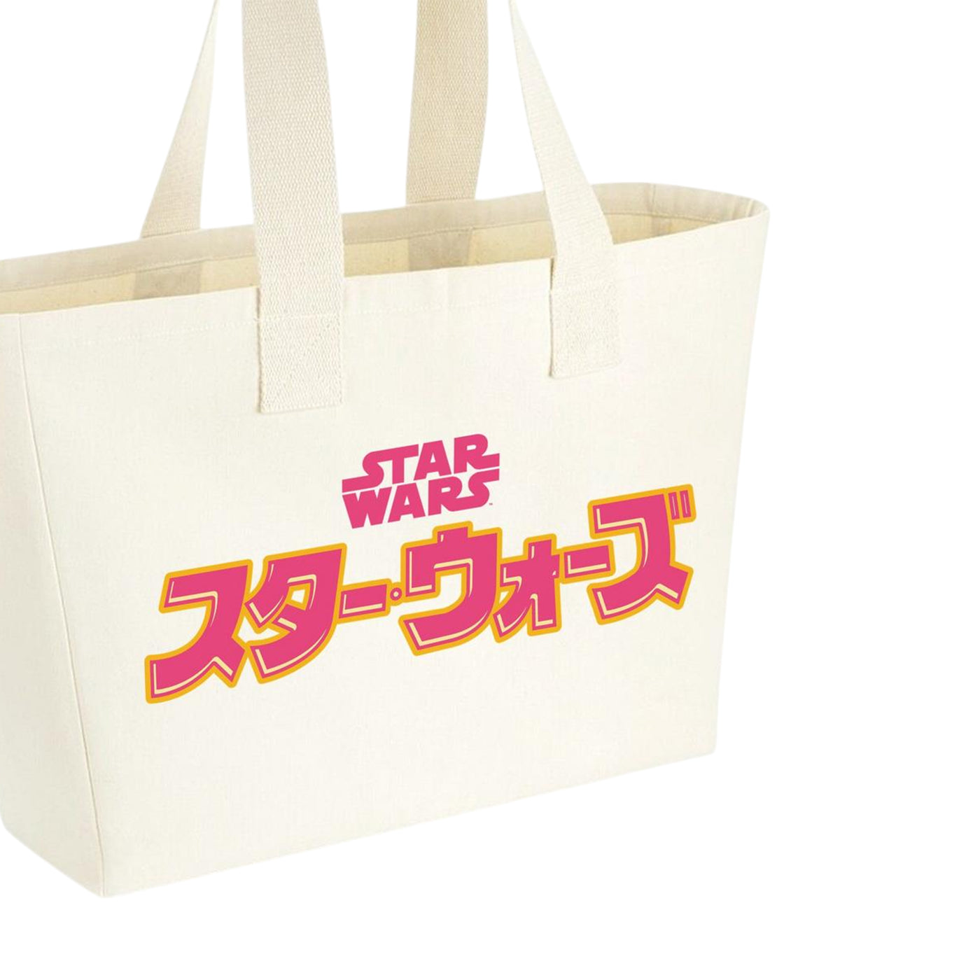 Beige - Back - Star Wars Japanese Canvas Tote Bag