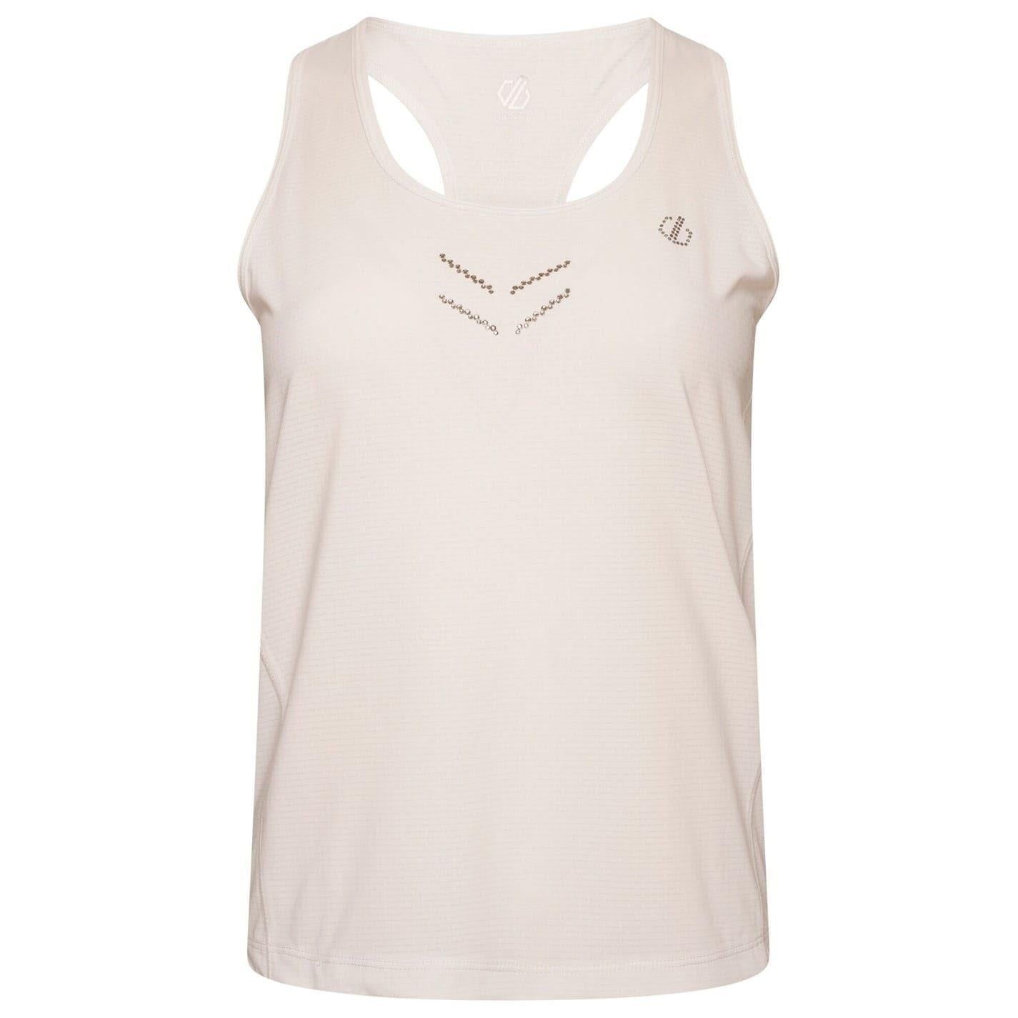 White - Front - Dare 2B Womens-Ladies Crystallise Tank Top