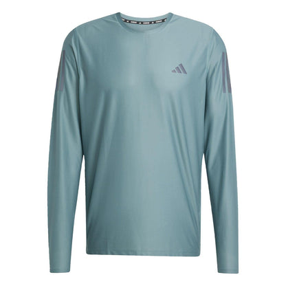 Teal - Front - Adidas Mens Own The Run Top