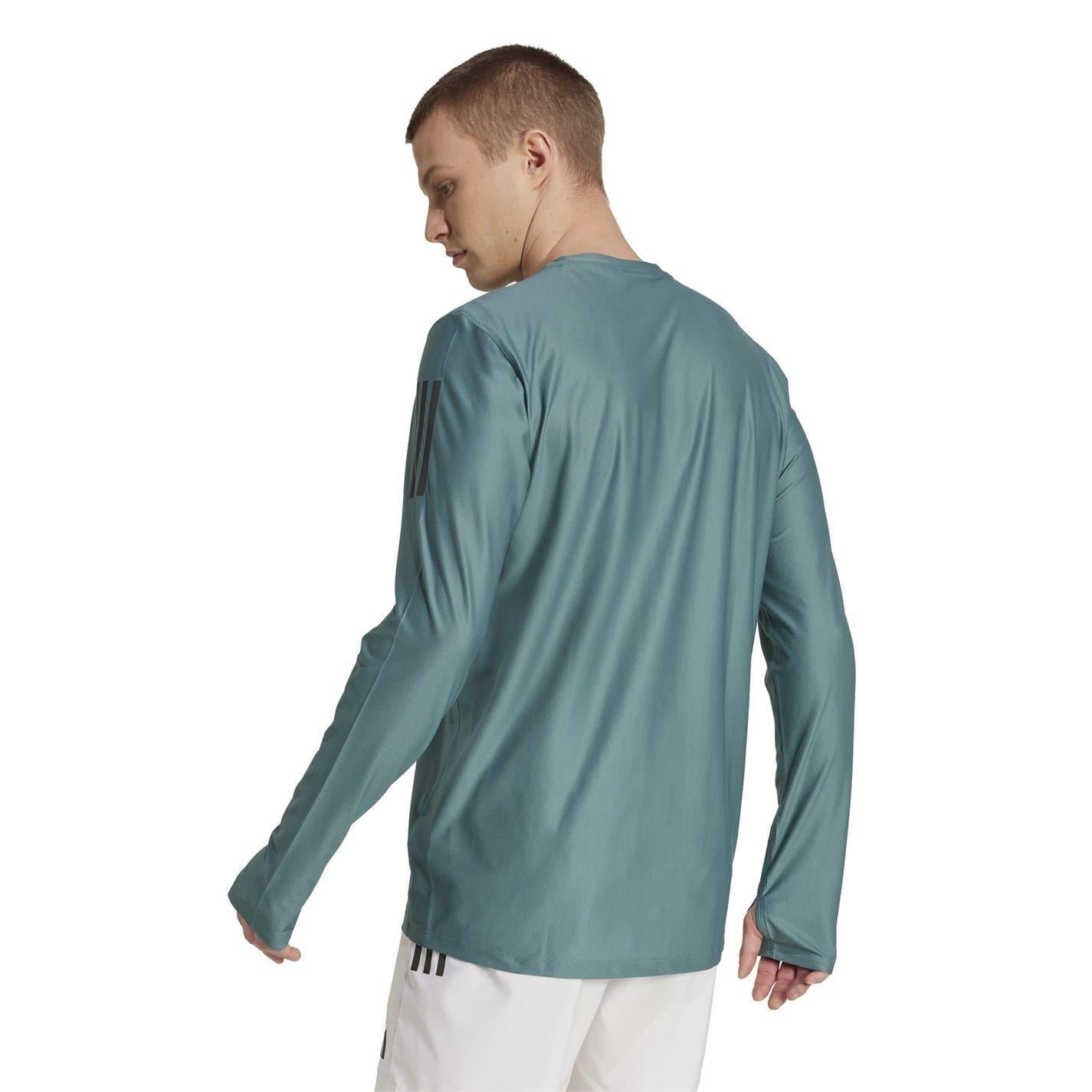 Teal - Back - Adidas Mens Own The Run Top