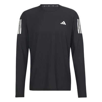Black - Front - Adidas Mens Own The Run Top