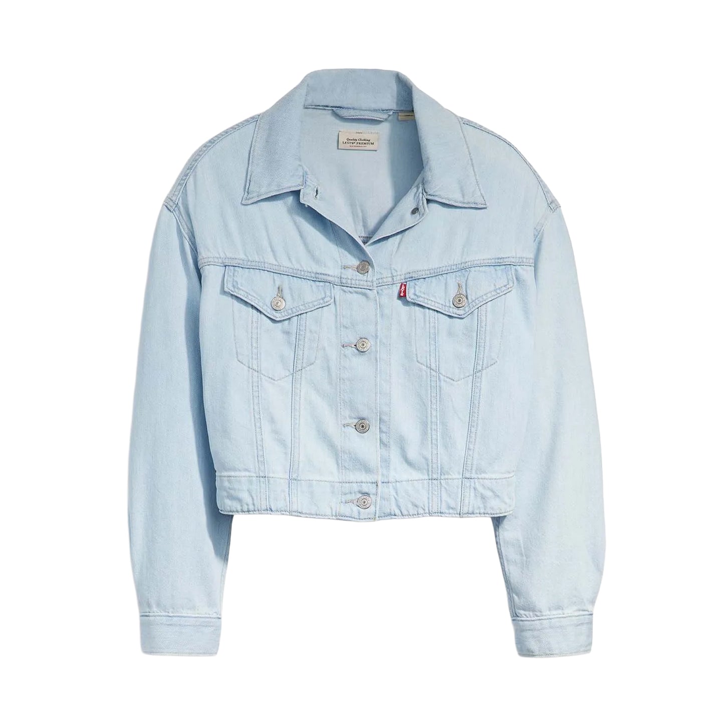 Light Blue - Front - Levis Womens-Ladies Lightweight Trucker Jacket
