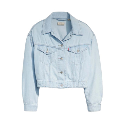 Light Blue - Front - Levis Womens-Ladies Lightweight Trucker Jacket