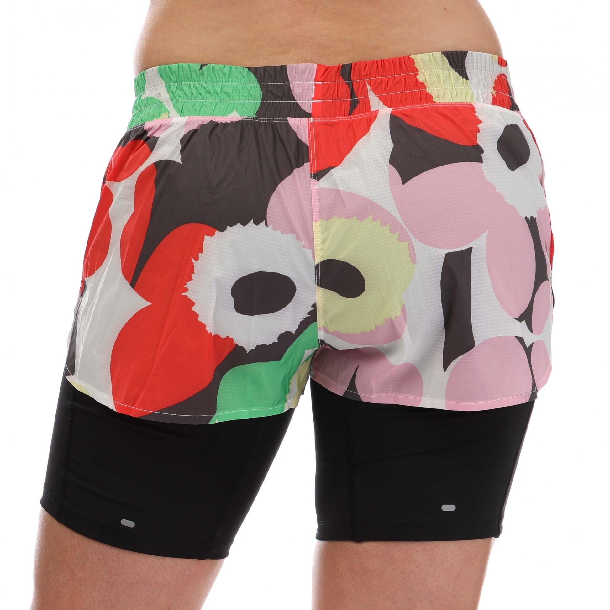 Multicoloured - Back - Adidas Womens-Ladies X Bold Marimekko Running Shorts