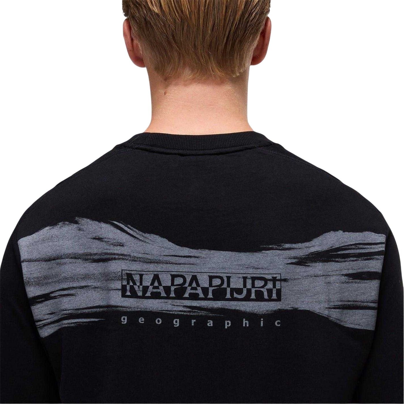 Black Beauty - Side - Napapijri Mens Cotton Jersey T-Shirt