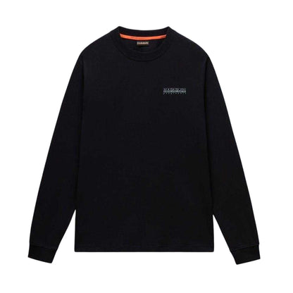 Black Beauty - Front - Napapijri Mens Cotton Jersey T-Shirt