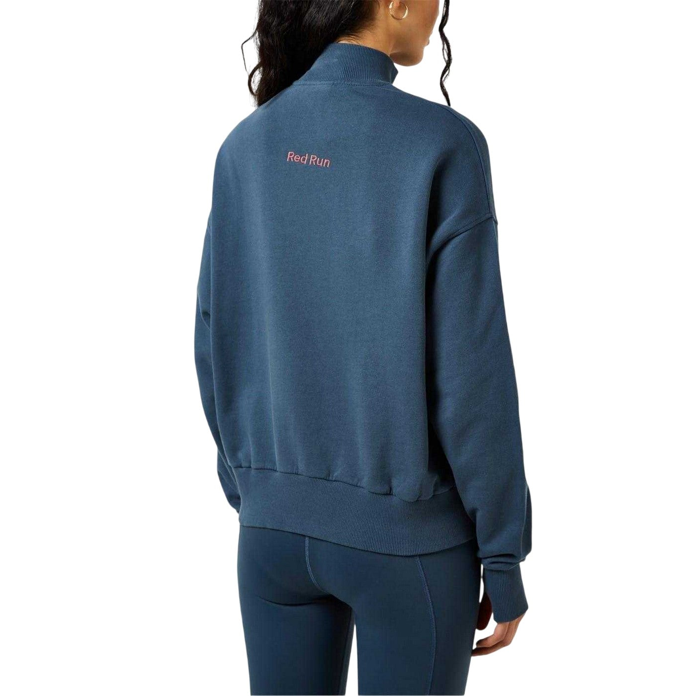 Midnight - Back - Red Run Womens-Ladies Cotton Jumper