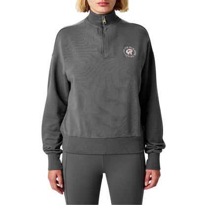 Grey - Front - Red Run Womens-Ladies Cotton Jumper