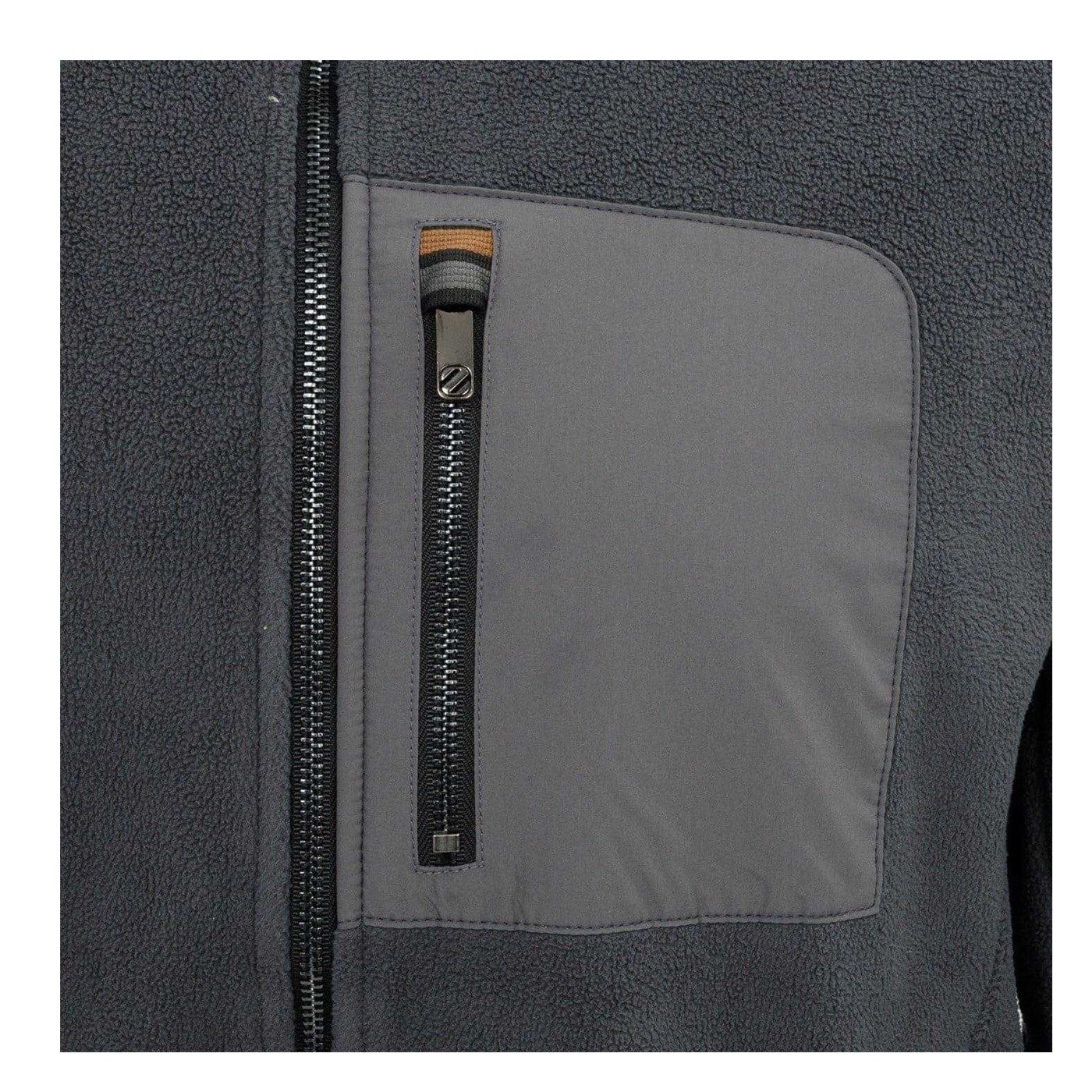 Grey - Side - SoulCal Mens Polyester Fleece Jacket