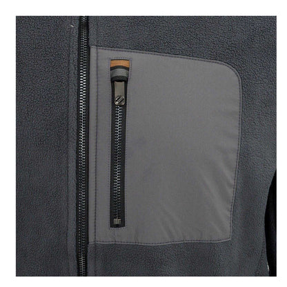 Grey - Side - SoulCal Mens Polyester Fleece Jacket
