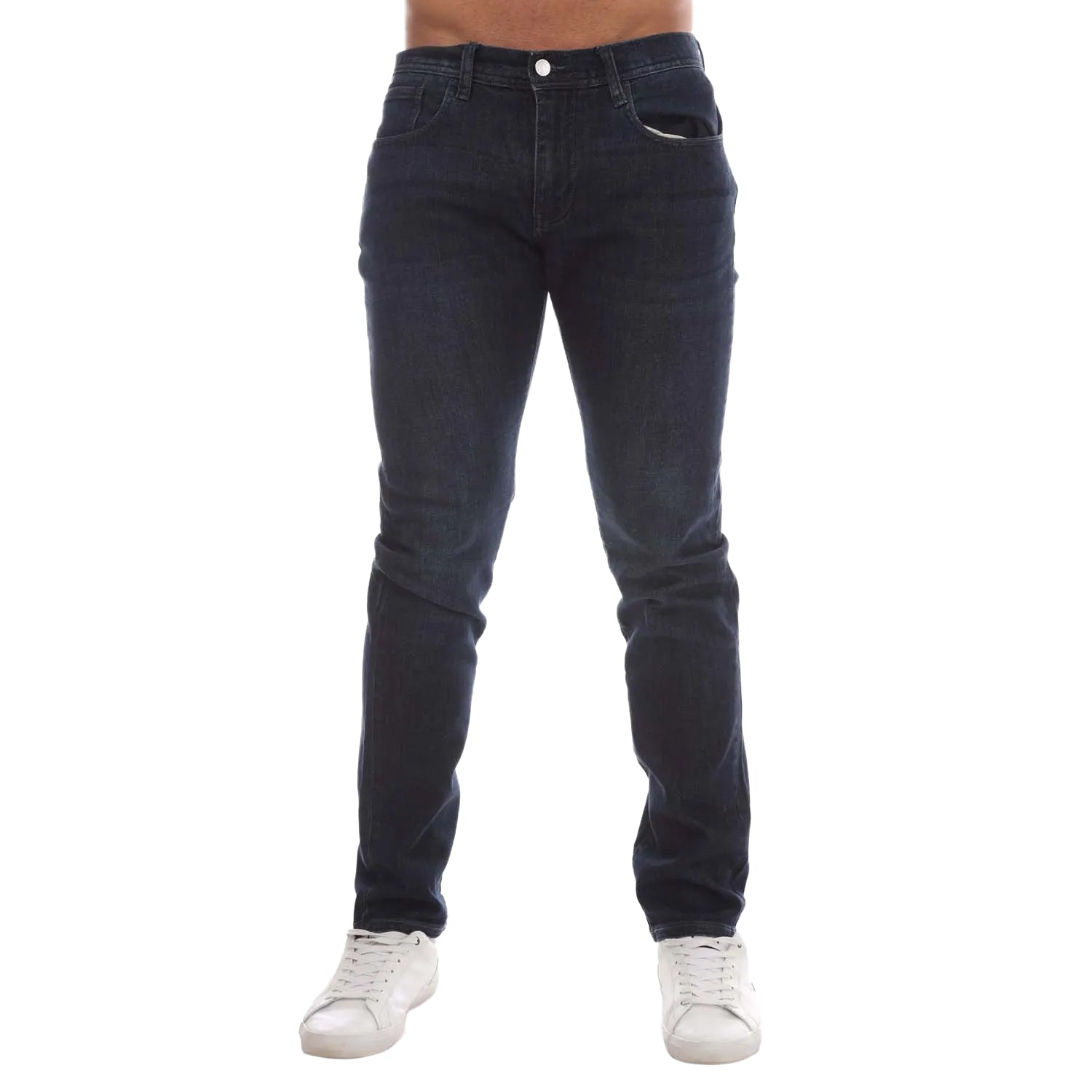 Denim - Front - Emporio Armani Mens J77 Slim Jeans