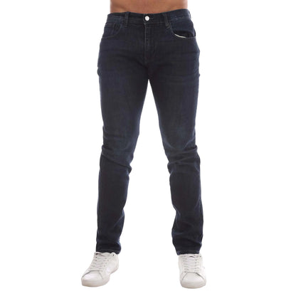 Denim - Front - Emporio Armani Mens J77 Slim Jeans