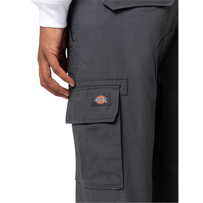 Charcoal - Side - Dickies Mens Cargo Trousers