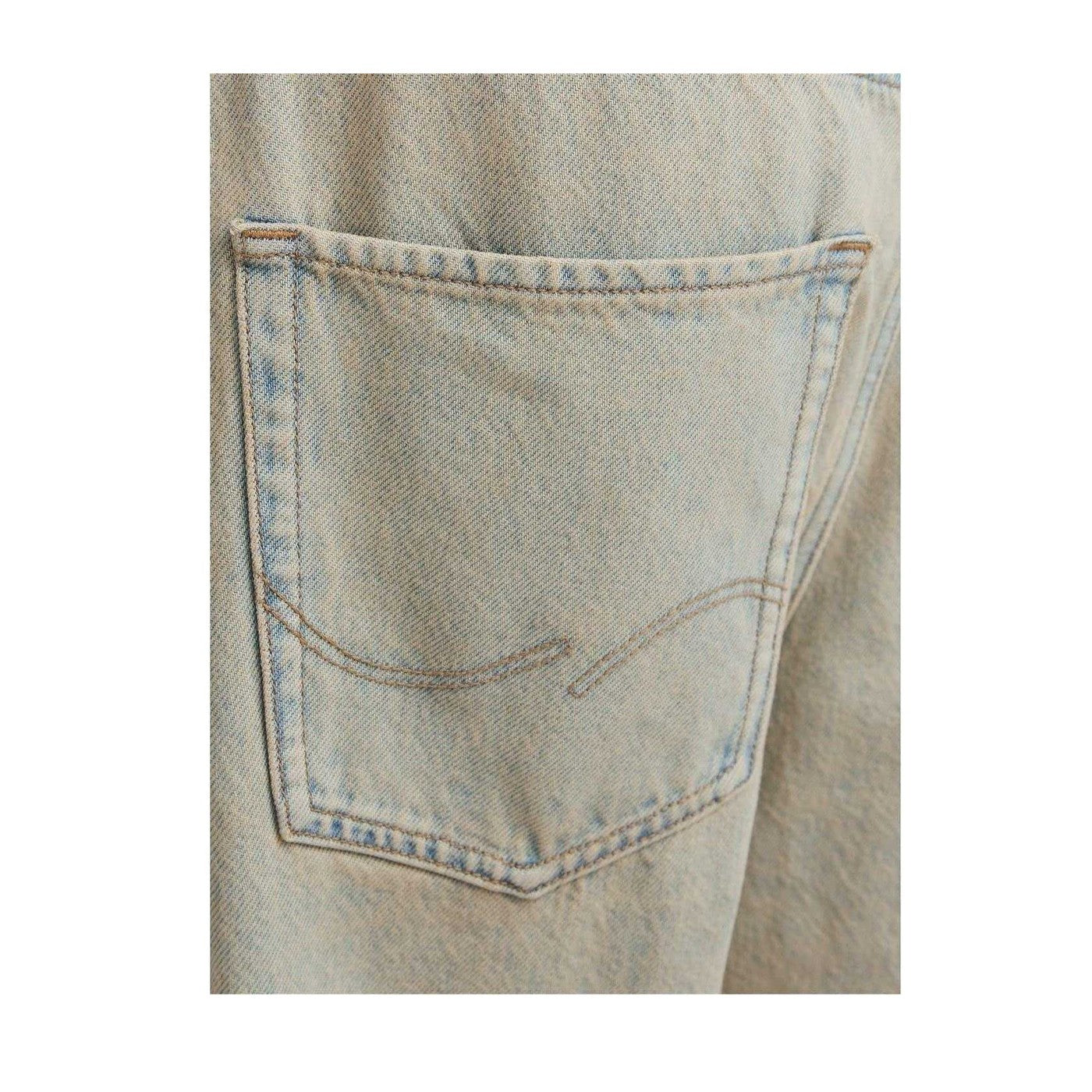 Blue Denim - Lifestyle - Jack And Jones Mens Ron Cotton Denim Loose Fit Jeans
