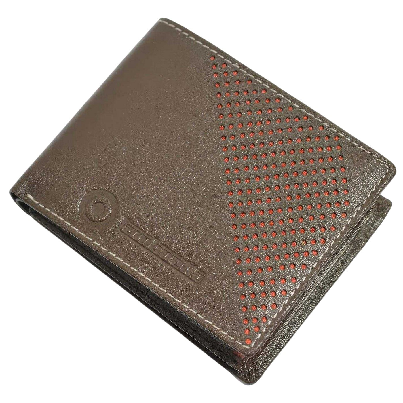 Dark Brown Blend - Back - Lambretta Perforated Leather Wallet