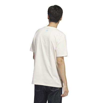 Natural - Back - Adidas Mens Change Through Graphic Sports T-Shirt