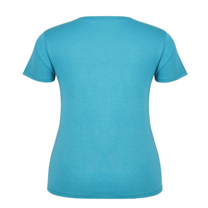 Teal - Back - Slazenger Womens-Ladies T-Shirt