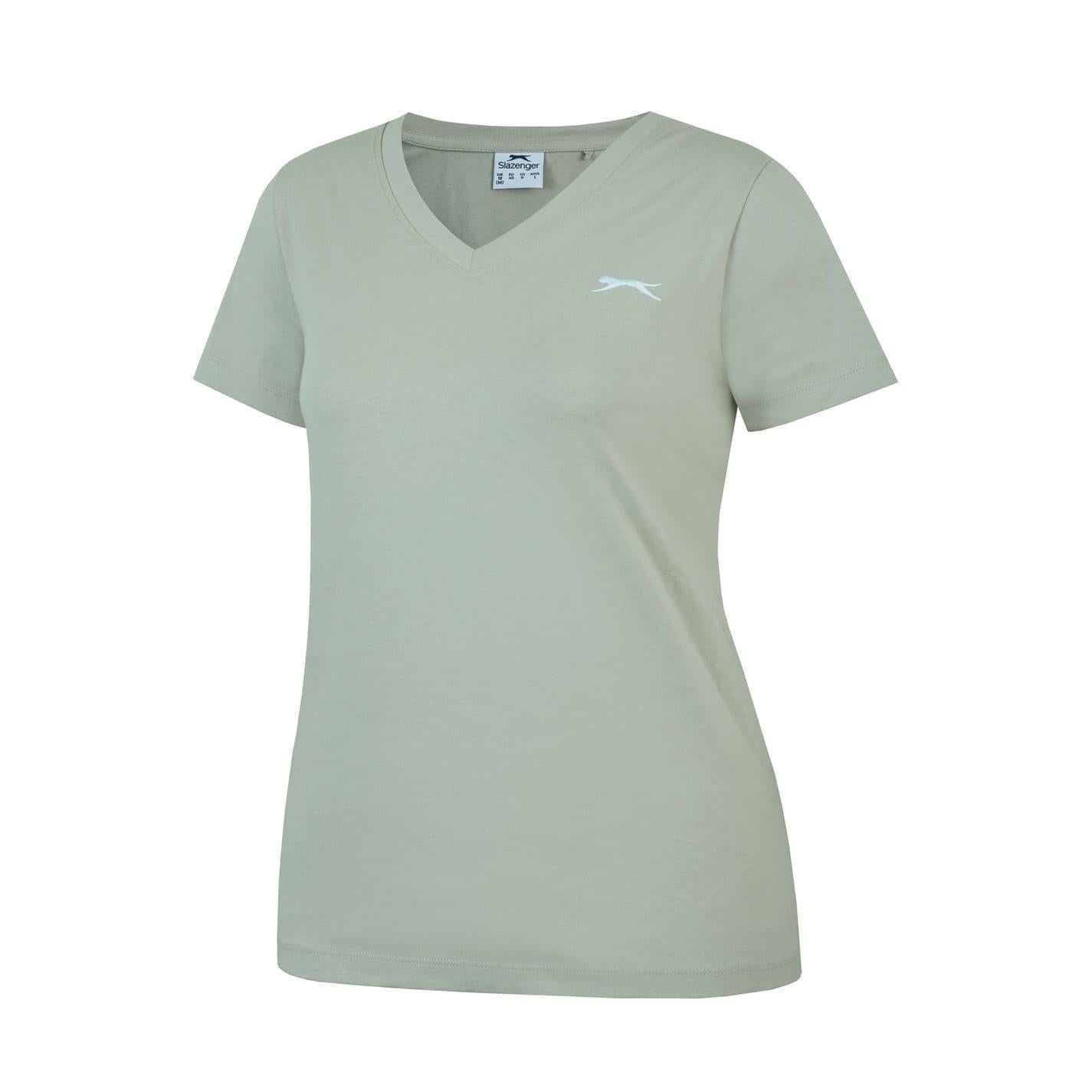 Moss Green - Side - Slazenger Womens-Ladies T-Shirt