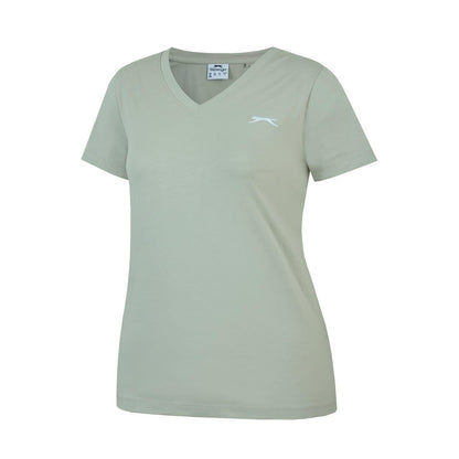 Moss Green - Side - Slazenger Womens-Ladies T-Shirt