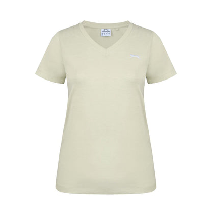 Pastel Yellow - Front - Slazenger Womens-Ladies T-Shirt