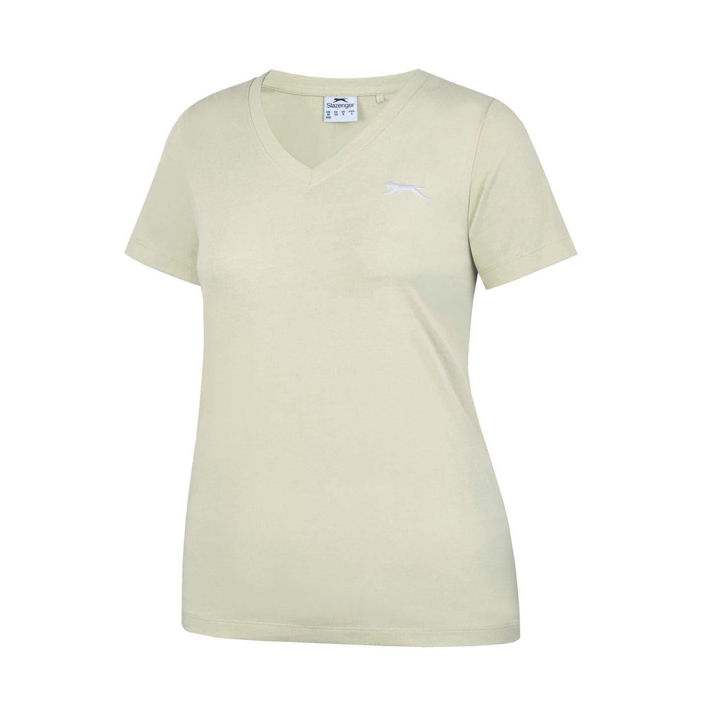 Pastel Yellow - Side - Slazenger Womens-Ladies T-Shirt