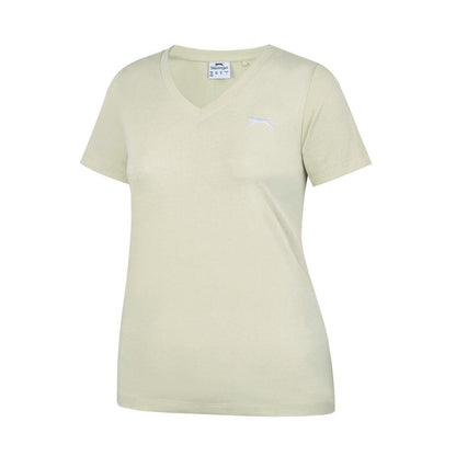 Pastel Yellow - Side - Slazenger Womens-Ladies T-Shirt
