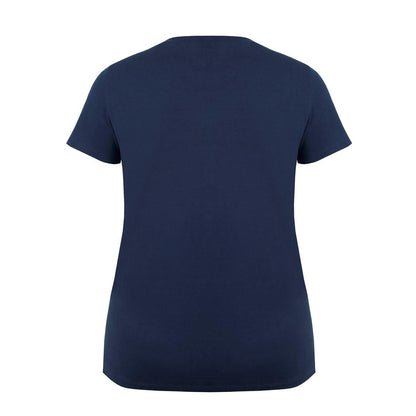 Navy - Back - Slazenger Womens-Ladies T-Shirt