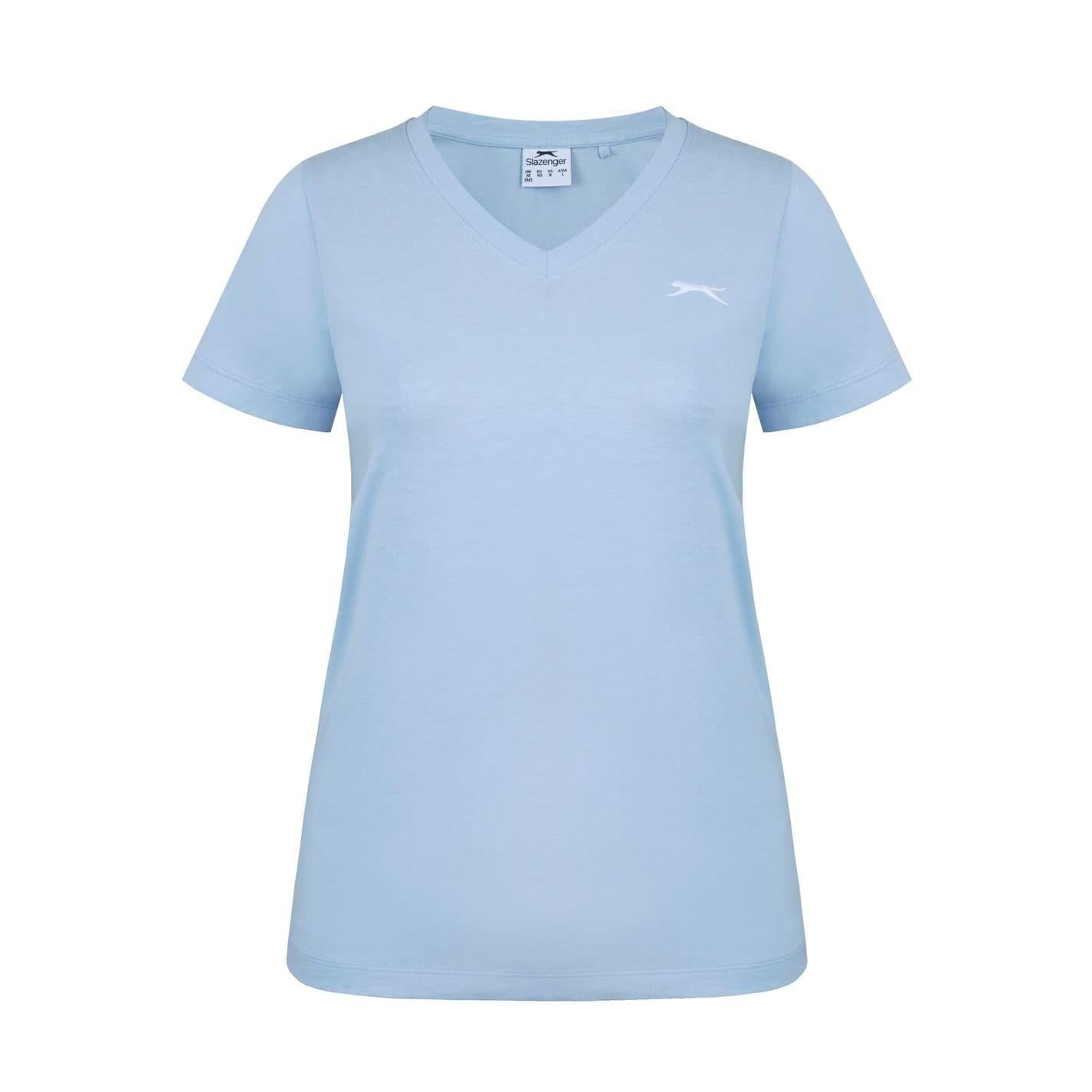 Light Blue - Front - Slazenger Womens-Ladies T-Shirt