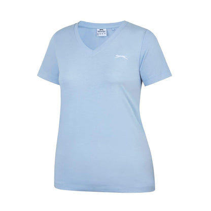 Light Blue - Side - Slazenger Womens-Ladies T-Shirt