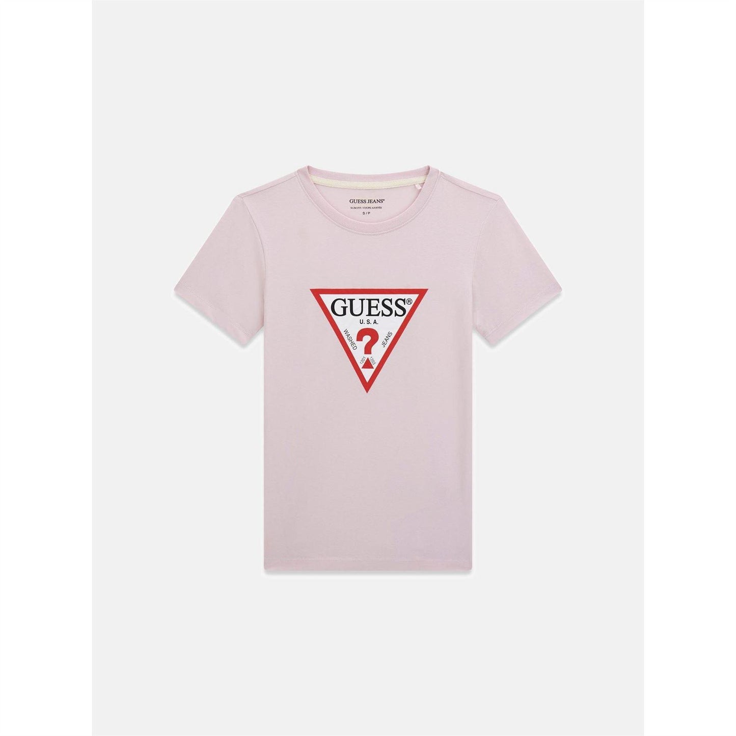 Lilac - Front - Guess Womens-Ladies Logo Cotton T-Shirt