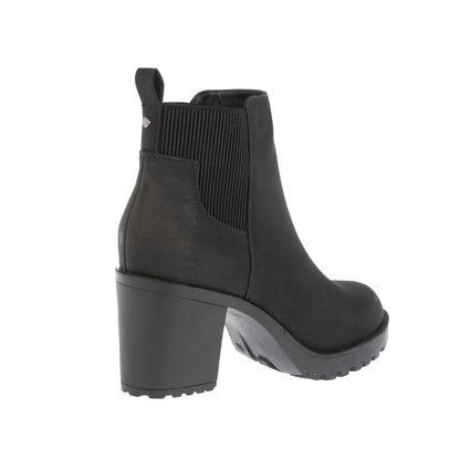 Black - Back - Only Womens-Ladies Barbara Heeled Chelsea Boots