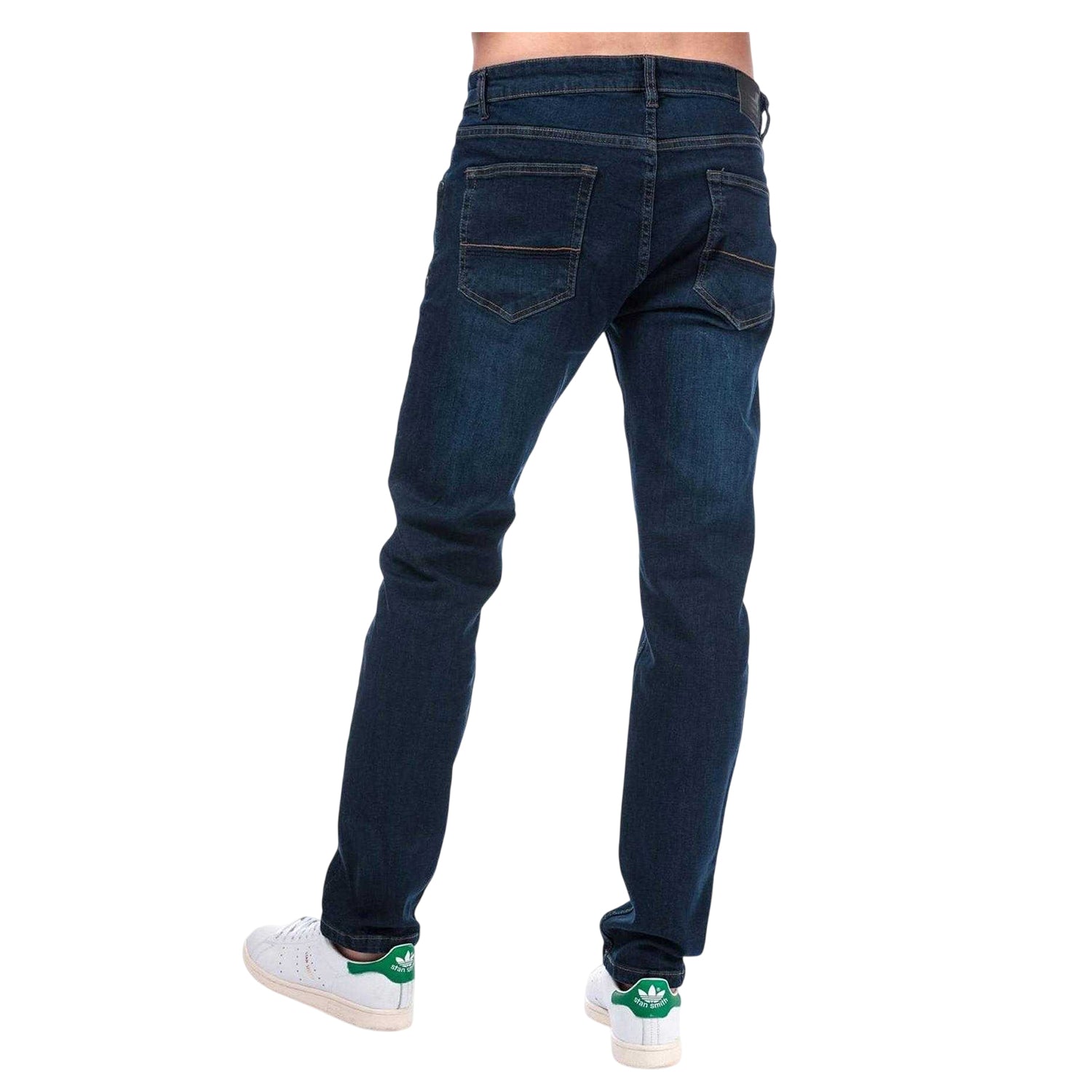 Denim - Back - Weekend Offender Mens Denim Tapered Jeans