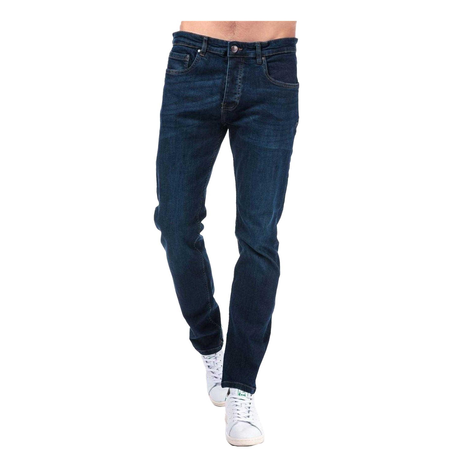 Denim - Front - Weekend Offender Mens Denim Tapered Jeans