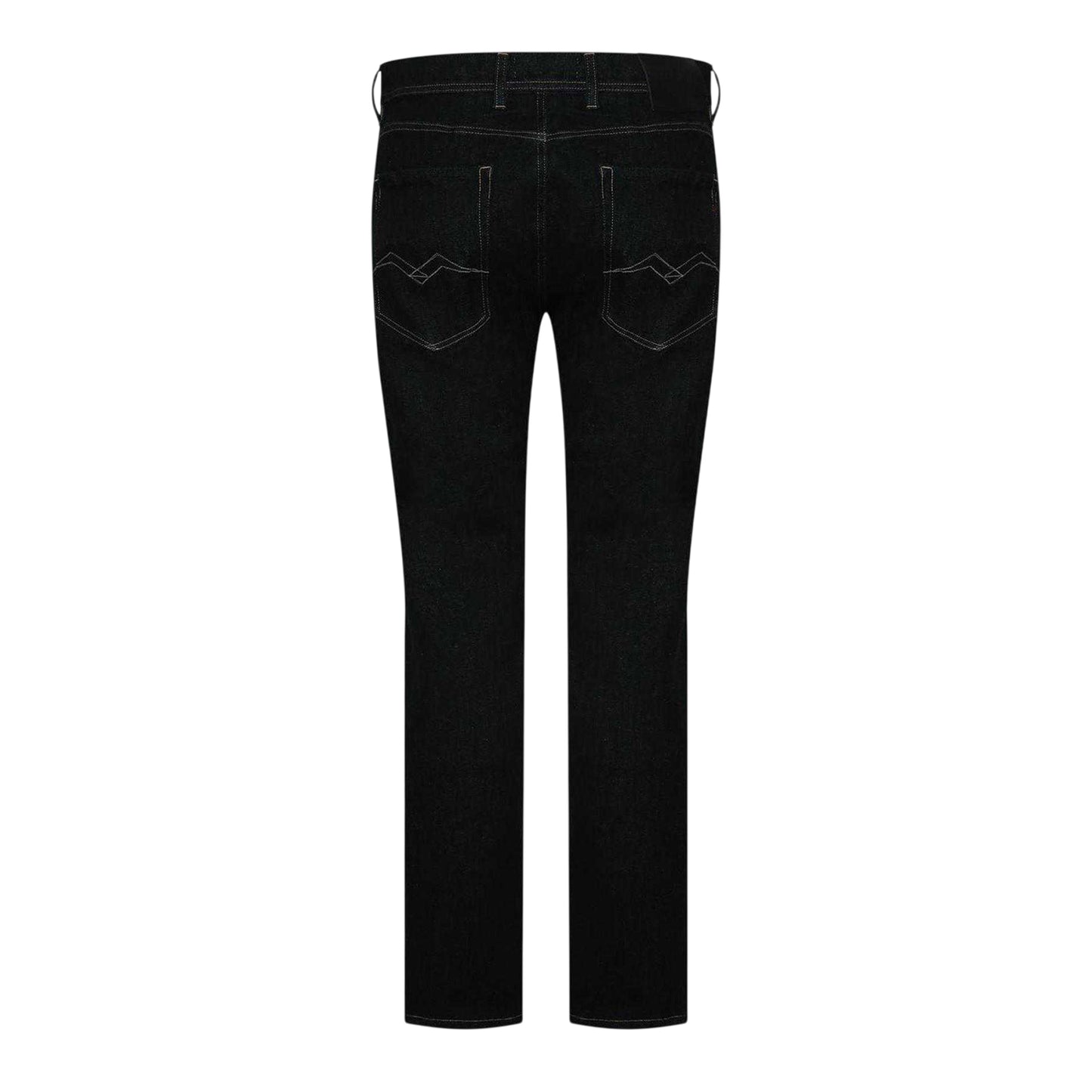 Blue - Back - Replay Mens Denim Straight Jeans