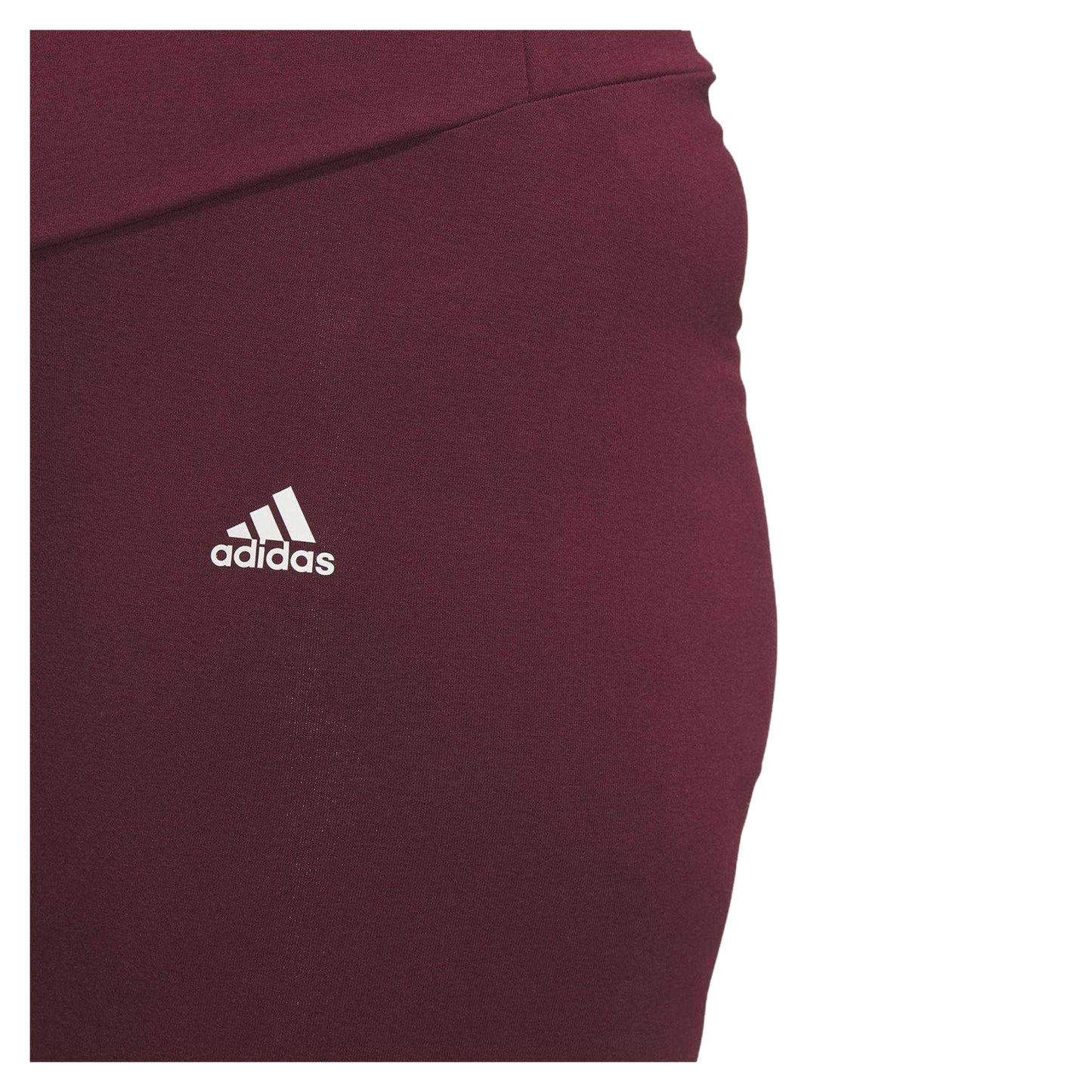Red - Side - Adidas Womens-Ladies Fitted Leggings