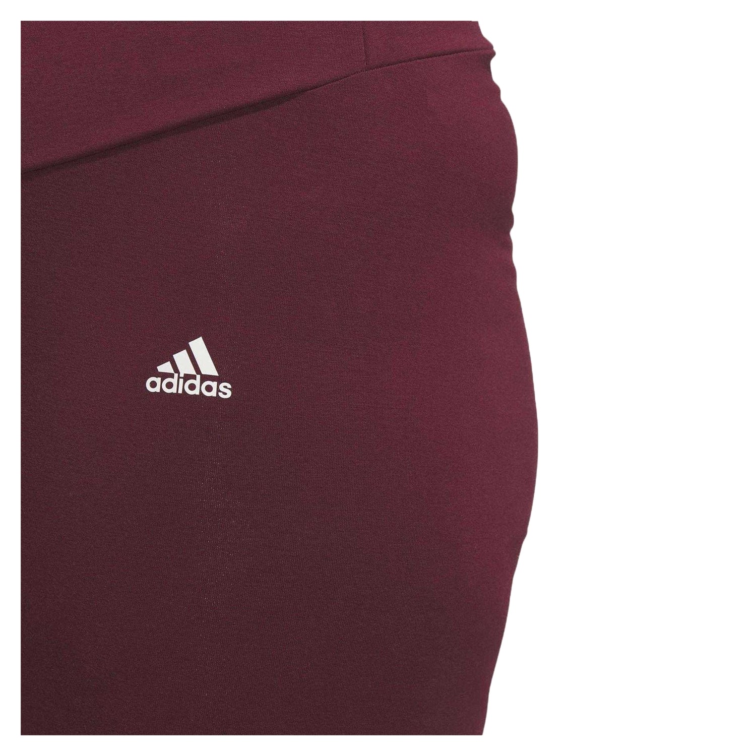 Red - Side - Adidas Womens-Ladies Fitted Leggings