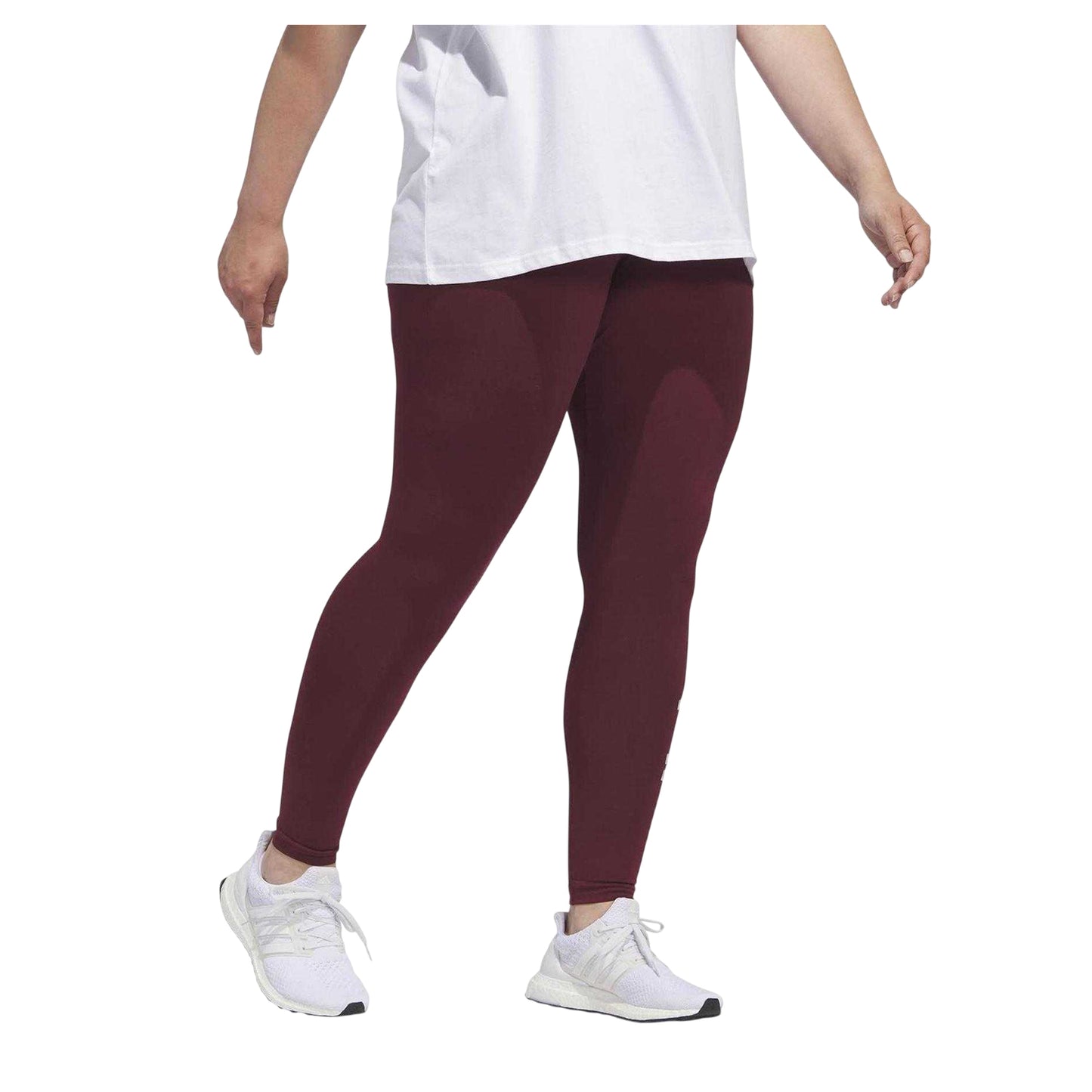 Red - Lifestyle - Adidas Womens-Ladies Fitted Leggings