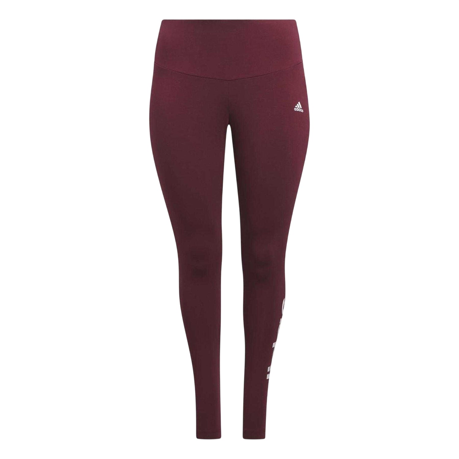 Red - Front - Adidas Womens-Ladies Fitted Leggings