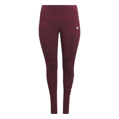 Red - Front - Adidas Womens-Ladies Fitted Leggings