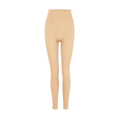 Nude - Front - Miso Womens-Ladies Recycled Nylon High Waist Leggings