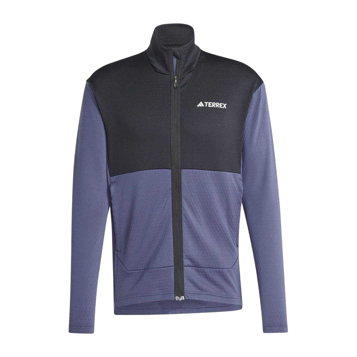 Navy-Black - Front - Adidas Mens Terrex Fleece Jacket