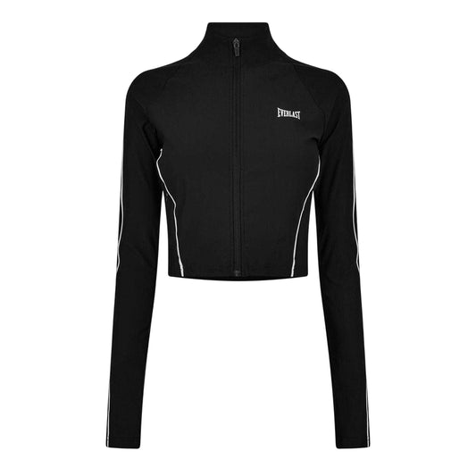 Black - Front - Everlast Womens-Ladies Stretch Raglan Track Top