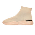 Peach - Side - Mallet Womens-Ladies Sock Trainers