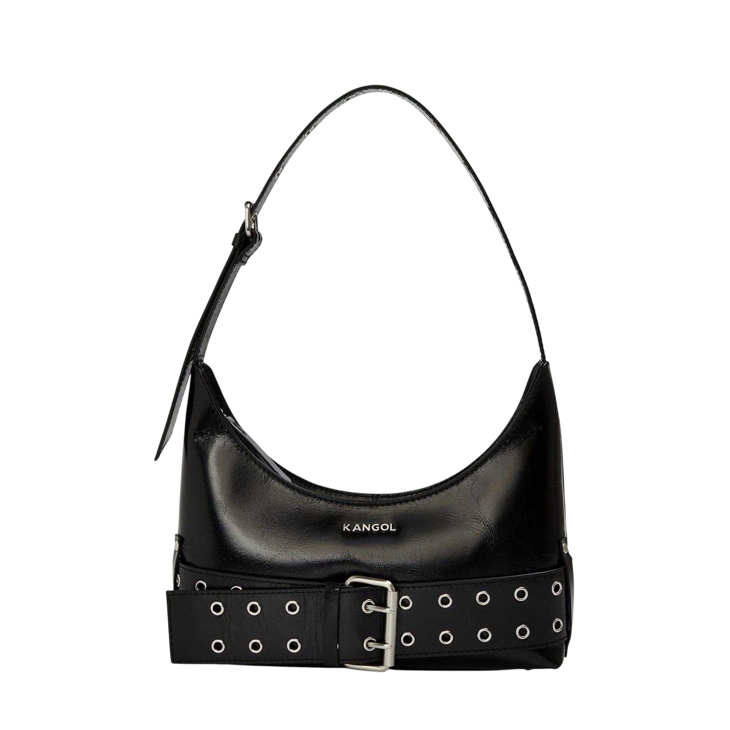 Black - Front - Kangol Hobo Bag