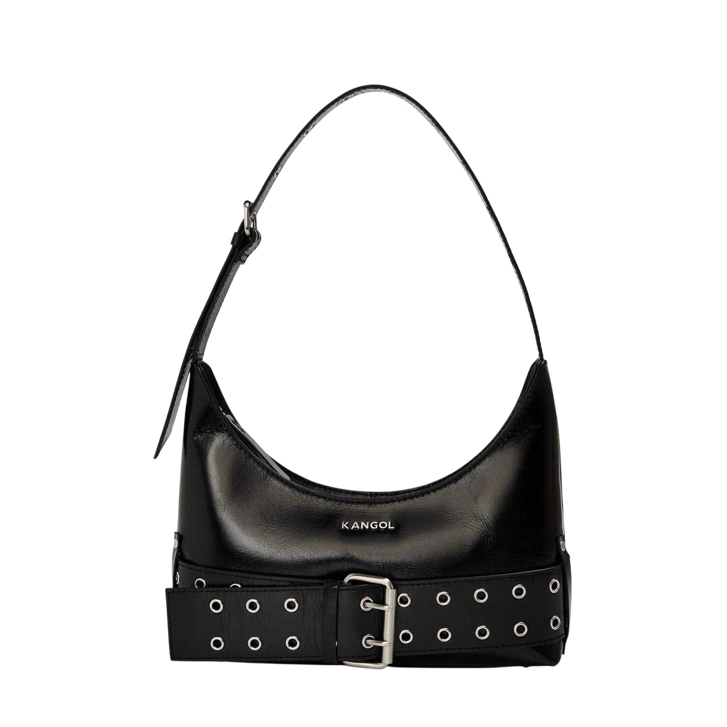 Black - Front - Kangol Hobo Bag