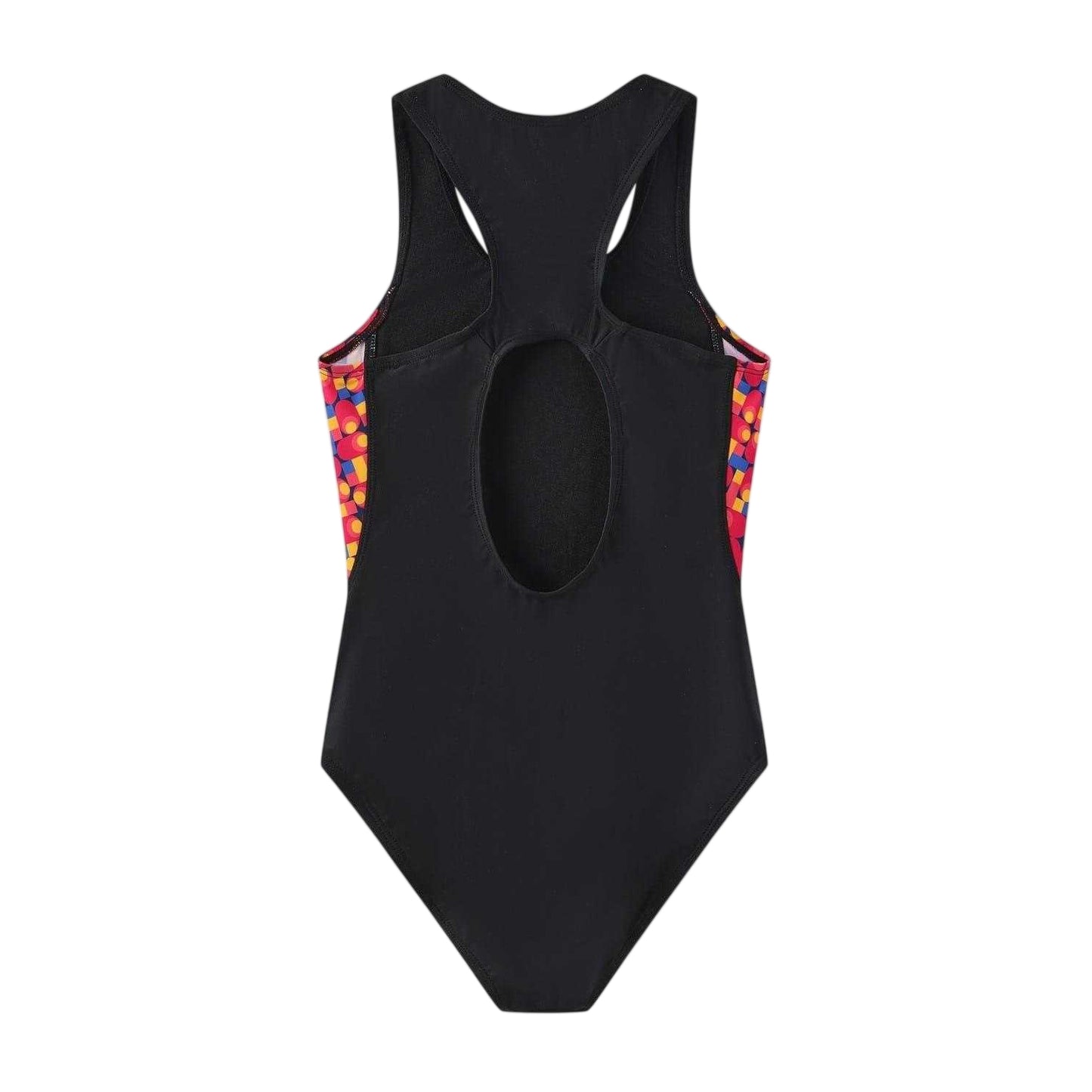 Black-Green - Back - Slazenger Girls One Piece Swimsuit