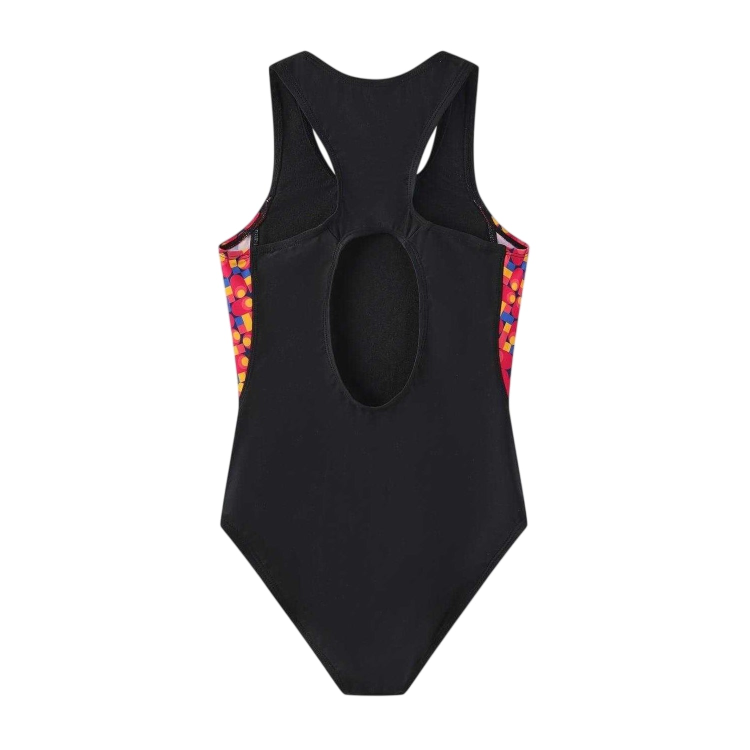 Black-Green - Back - Slazenger Girls One Piece Swimsuit