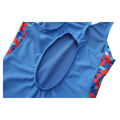 Blue - Side - Slazenger Girls One Piece Swimsuit