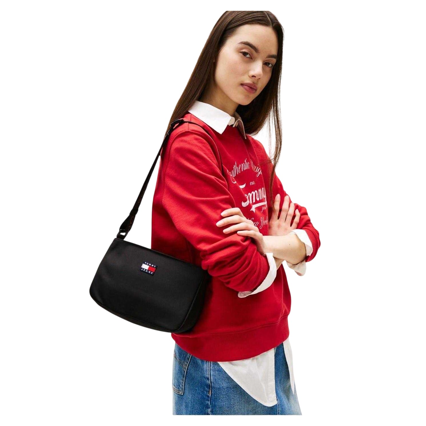 Black - Lifestyle - Tommy Jeans Fabric Everyday Handbag